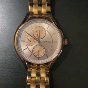 Rose Gold Fossil Watch